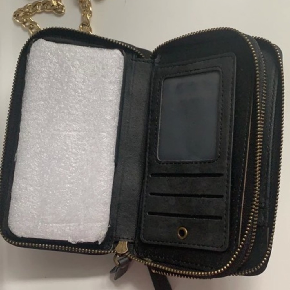 Black wristlet with iPhone case